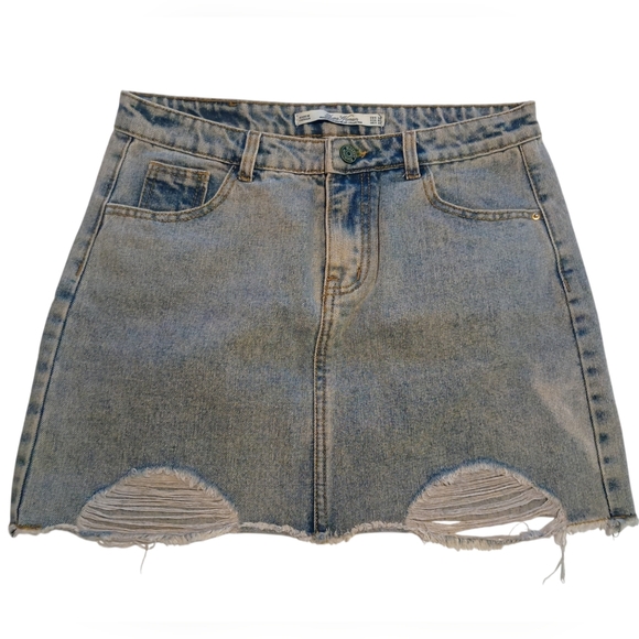 Denim Mini Skirt - Picture 1 of 3